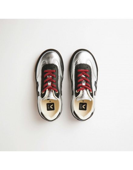 Volley Elastic Laces Leather Veja X Jelly Mallow Silver 4