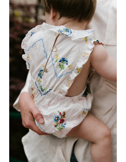 Jacinthe Baby Romper Multicolor Embroidery 4