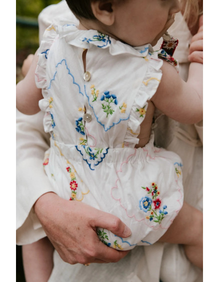 Jacinthe Baby Romper Multicolor Embroidery 5
