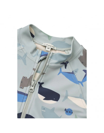 Max Swim Jumpsuit Shark Dove Blue 3