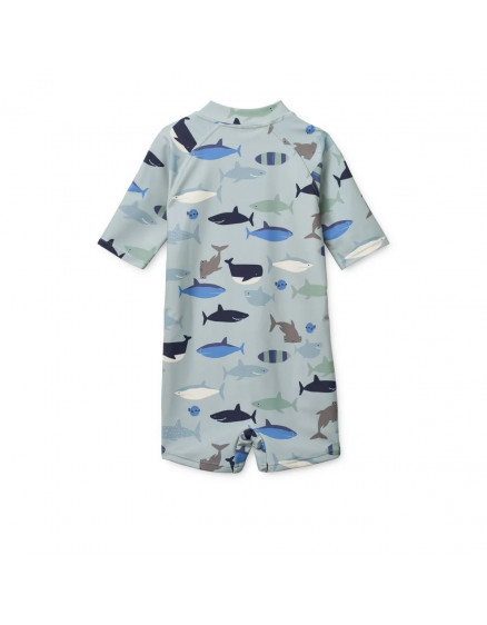 Max Swim Jumpsuit Shark Dove Blue 2