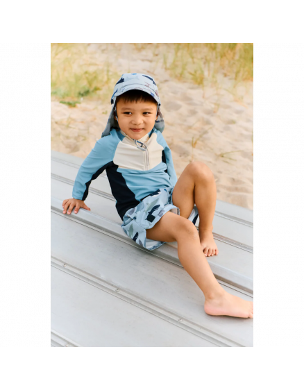 Oluf Swim Tee Beach Blue 5