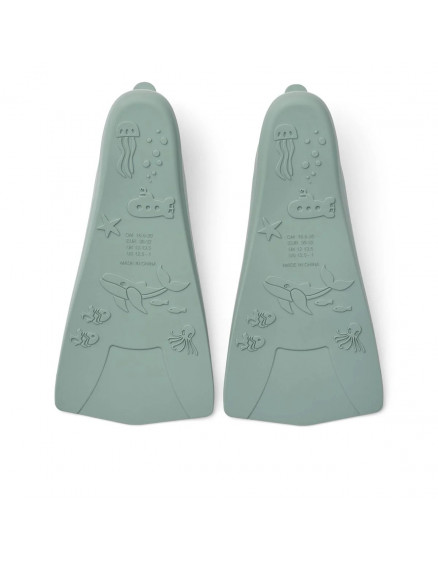 Gustav Printed Swim Fins Sea Peppermint  2