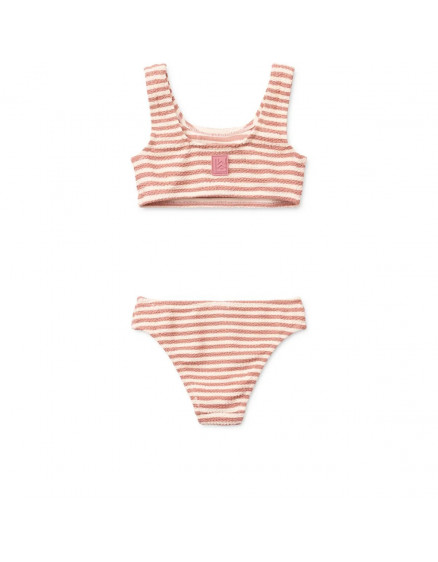 Bello Stripe Bikini Coral Blush 2