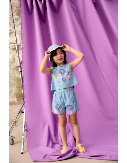 Maïwen Shorts Stone Blue 4