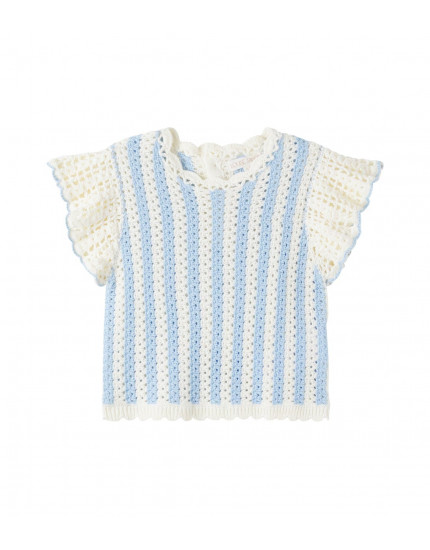 Lyse Knit Top Blue Stripes