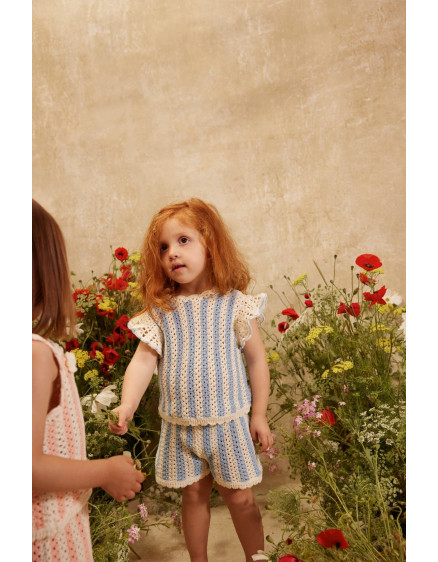 Mekylane Shorts Blue Stripes 3