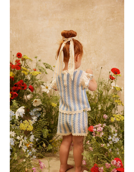 Mekylane Shorts Blue Stripes 2