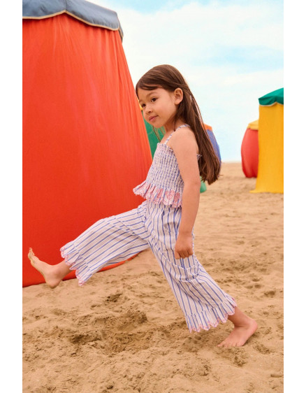 Loukini Pants Blue Seaside Stripes 3