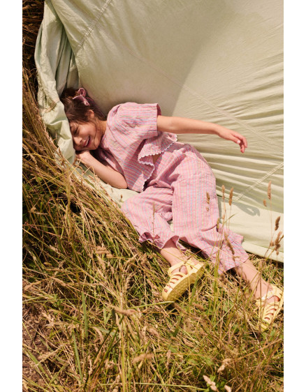 Loukie Pants Pink Pomelo Checks 3