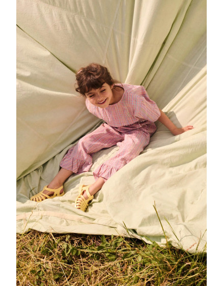 Loukie Pants Pink Pomelo Checks 2