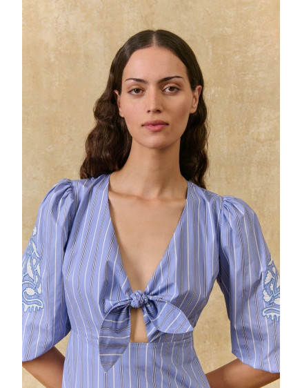 Chadhlia Dress Blue Ocean Stripes 5