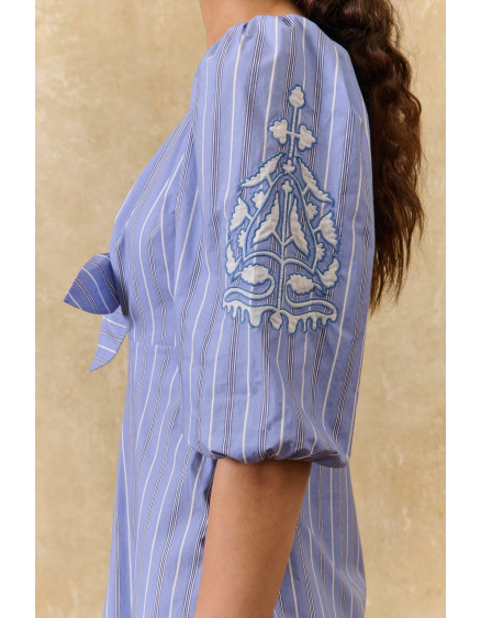 Chadhlia Dress Blue Ocean Stripes 4