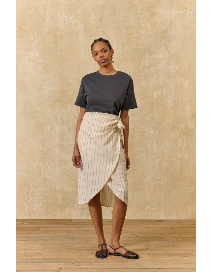 Penelope Skirt Purple Stripes