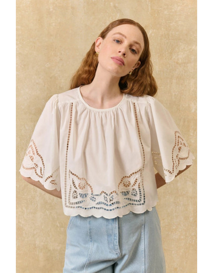 Louvia Blouse Off White