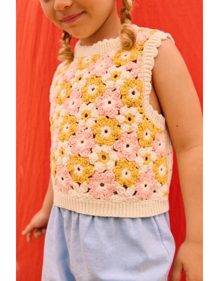 Топ Rynia Crochet Pink 3