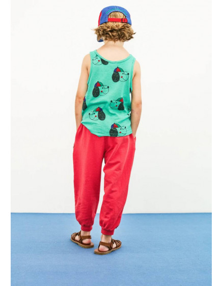 Cute Dog Red Pants 3