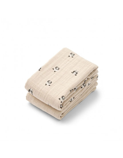 Lewis Muslin Cloth 2-Pack Mini Panda One Size