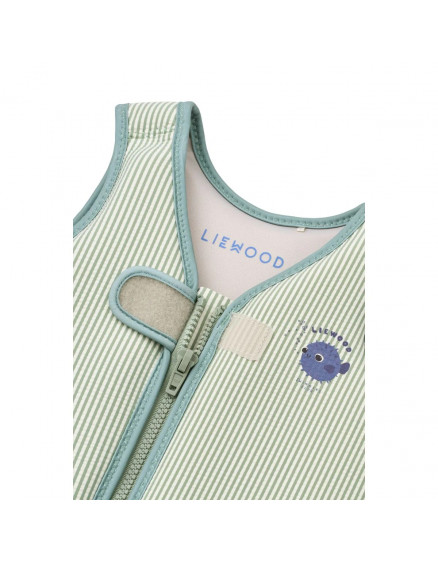 Dove Seersucker Swim Vest Peppermint Sandy 5