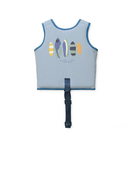 Dove Seersucker Swim Vest Stripe Riverside 4