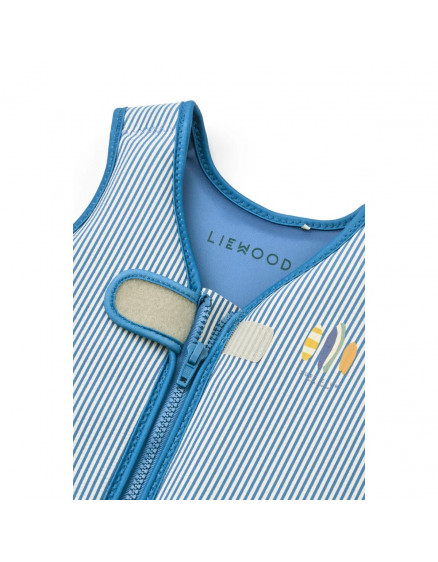 Dove Seersucker Swim Vest Stripe Riverside 3