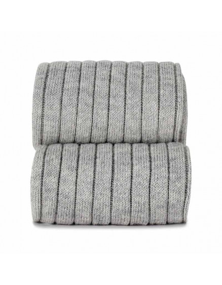 Basic Rib Short Socks Aluminium 221 2