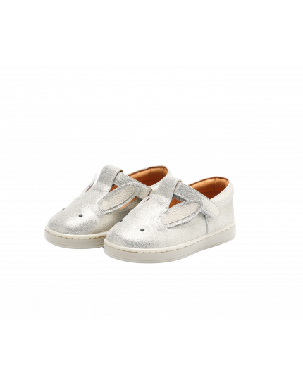 Esterre Shoes Bunny Silver Metallic Leather 22