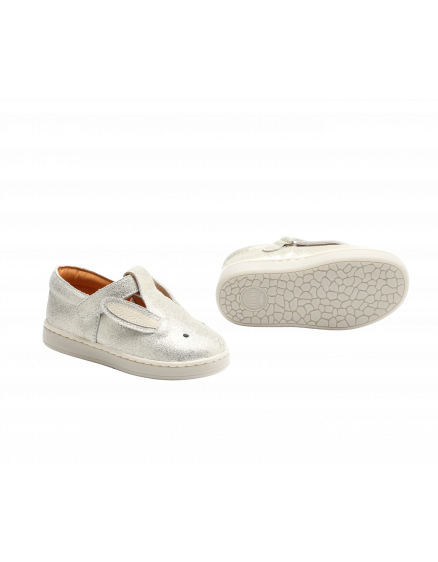 Esterre Shoes Bunny Silver Metallic Leather 3