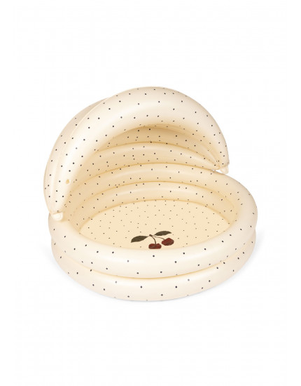 Pool With Canopy Navy Dots