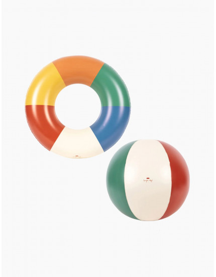 Swim Ring And Beach Ball Set Multi