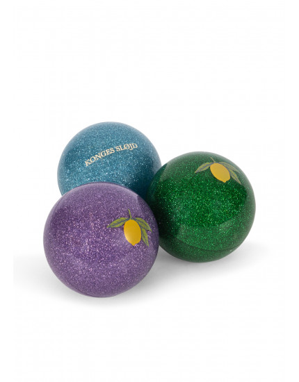 3 Pack Sparkly Balls Blue