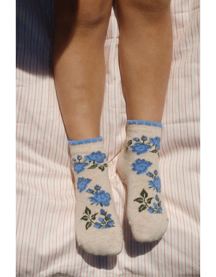 2 Pack Flower And Cherry Jacquard Socks 3