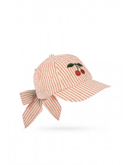 Ellie Bow Cap Amour Stripe
