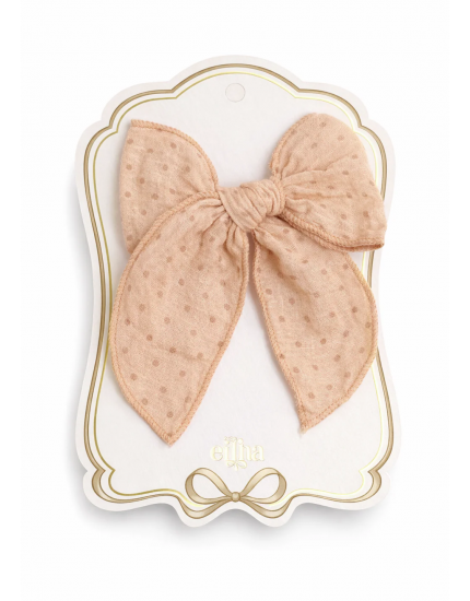 Заколка Fable Bow Blush Dots