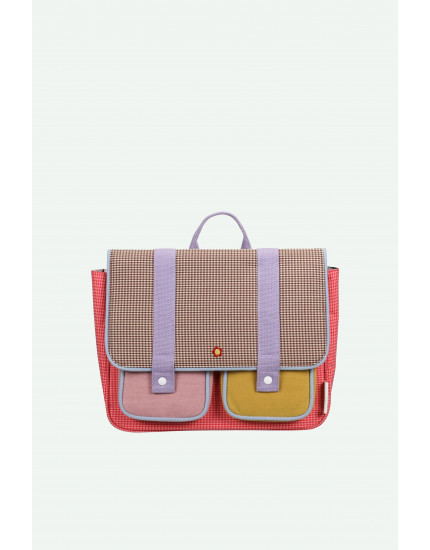 School Bag Lemon Tree Gingham Flower + Rose