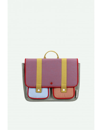 School Bag Lemon Tree Gingham Midnight + Moon