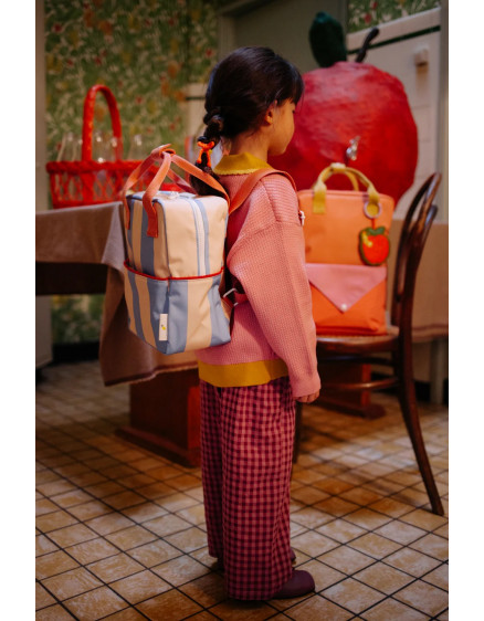 Рюкзак Small Stripes Cloud Blue + Twiggy Beige 3