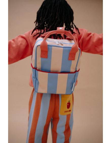 Рюкзак Small Stripes Cloud Blue + Twiggy Beige 2