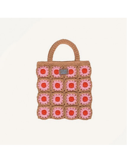 Crochet Flower Bag Lemon Tree Campfire Orange