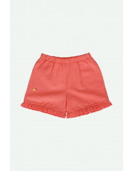 Shorts Lemon Tree Gingham Flower Rose