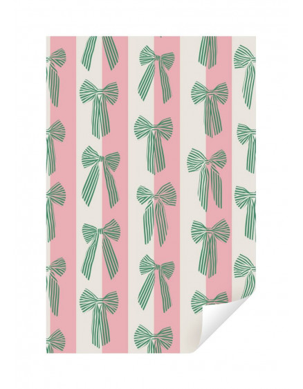 Wrapping Papier Big Bow Stripes Forest Green 4