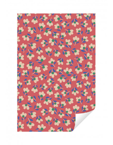 Папір для пакування Lily Odette Flowers Red 4