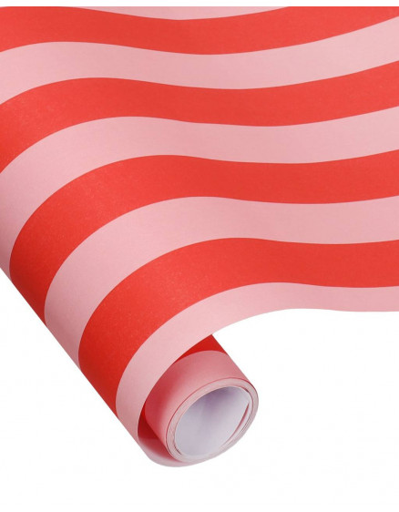 Папір для пакування Stripes Poppy Red Litchi 3