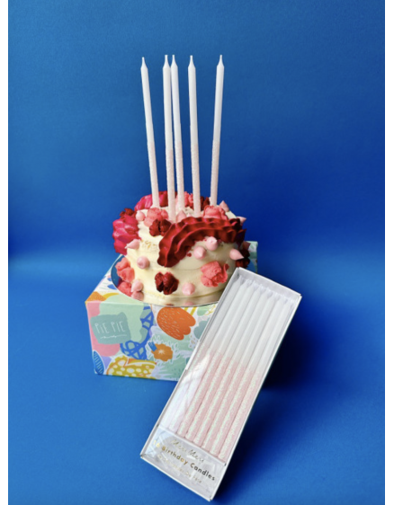 Glitter Dipped Candles Gold 4