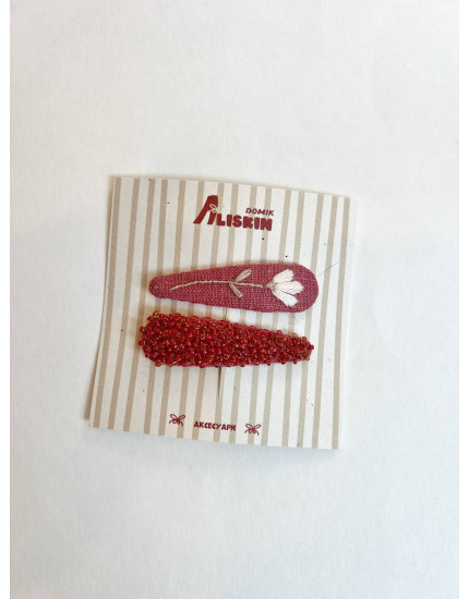 Hair Clips Berry Marshmallow